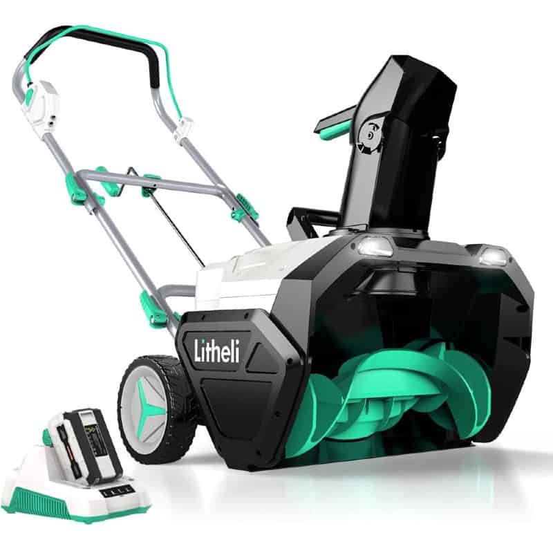 Litheli U20 40 V Brushless Electric Cordless Snow Shovel with Battery